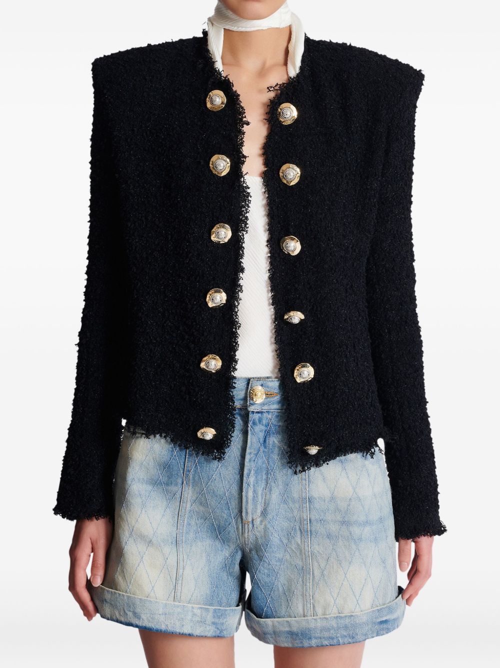 Balmain Jackets Black Polyamide