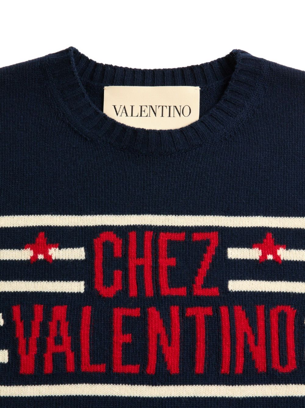 Valentino Sweaters Blue Wool