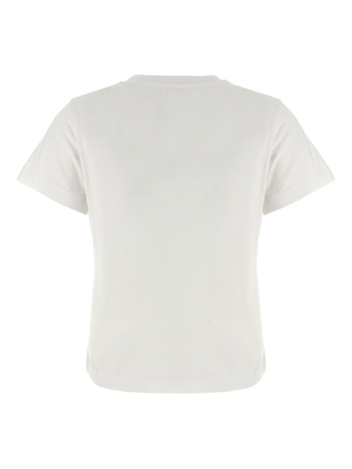 Moncler T-shirts and Polos White Base Fabric: Cotton