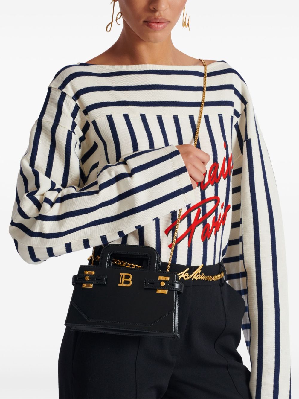 Balmain Bags Black Veau - Bos Taurus