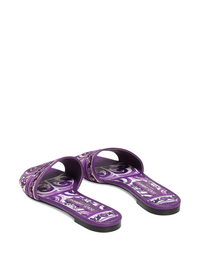 Dolce & Gabbana Sandals Purple Co+agnello