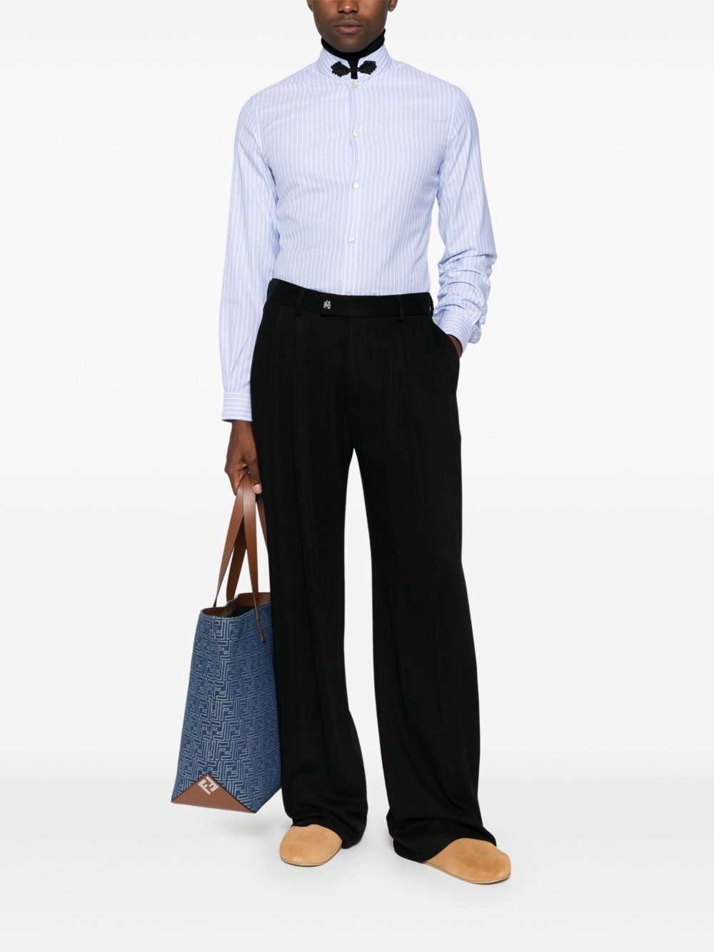 Valentino Shirts Clear Blue Cotton