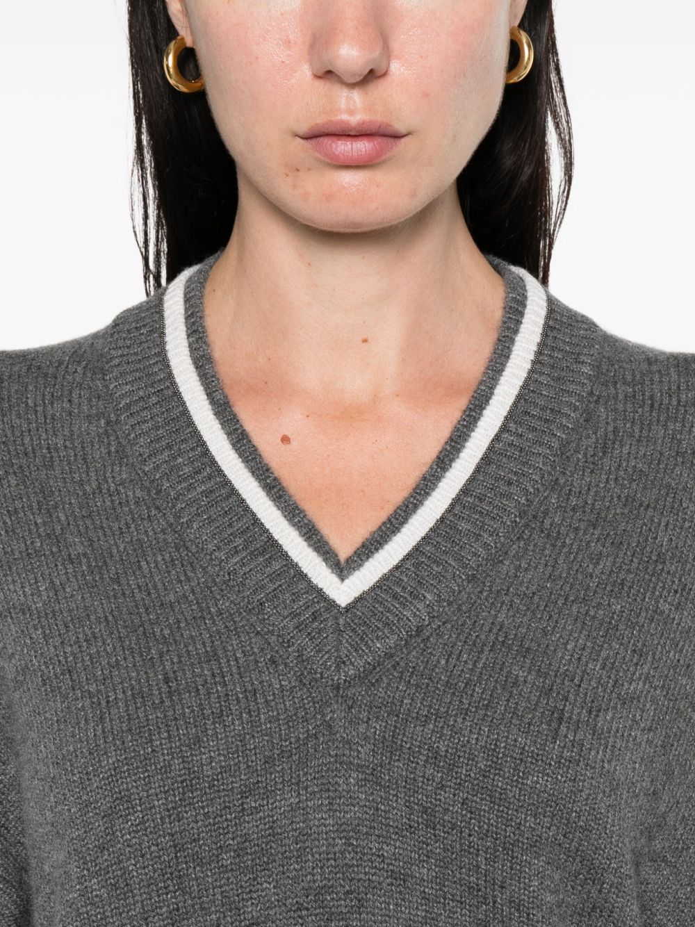 Brunello Cucinelli Sweaters Grigio Cashmere