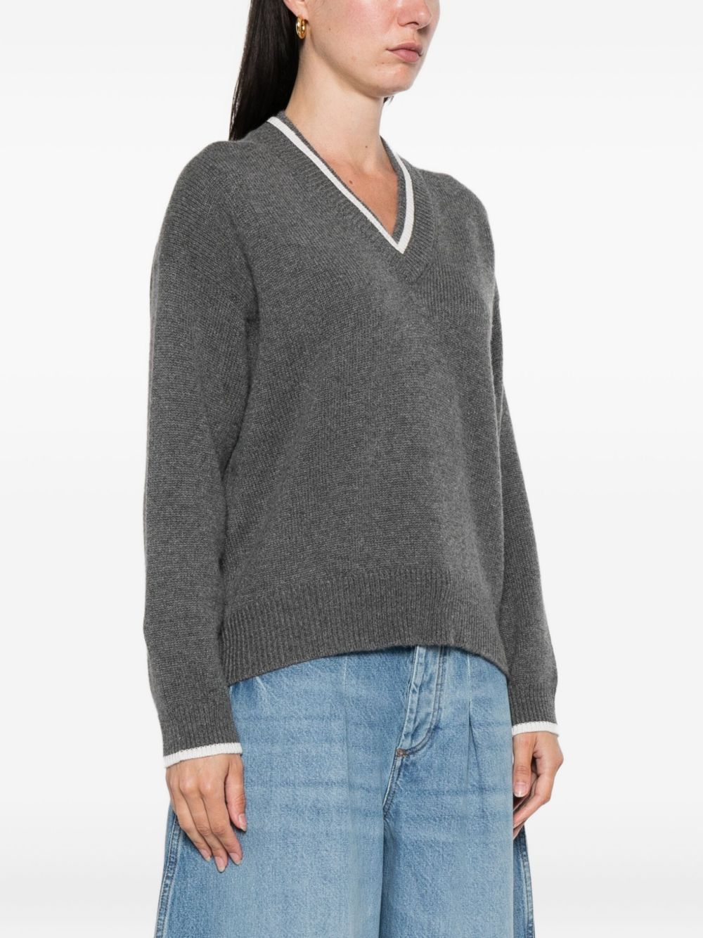 Brunello Cucinelli Sweaters Grigio Cashmere