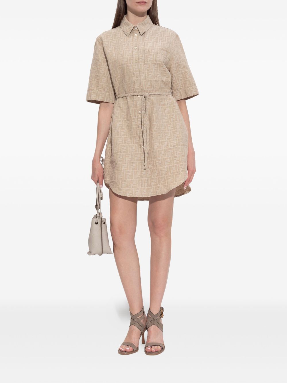 Fendi Dresses Beige