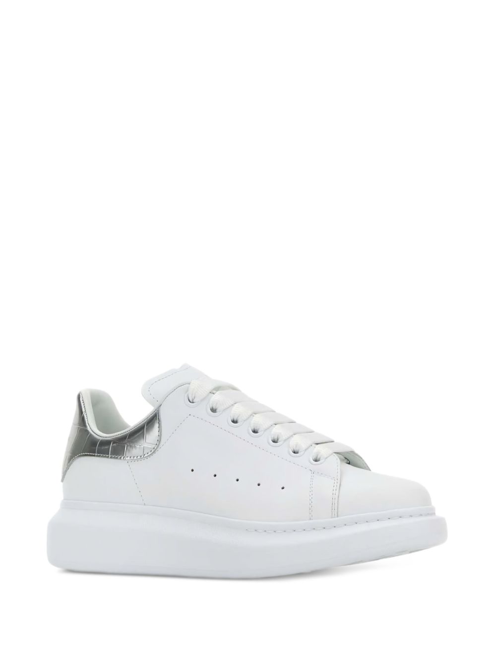 Alexander Mcqueen Sneakers Silver Outer: Leather