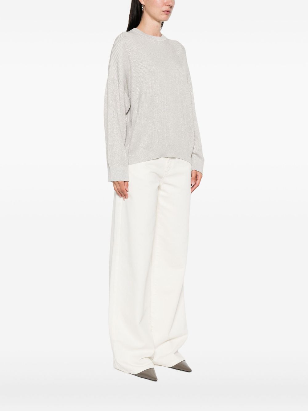 Brunello Cucinelli Sweaters Grigio Cotton