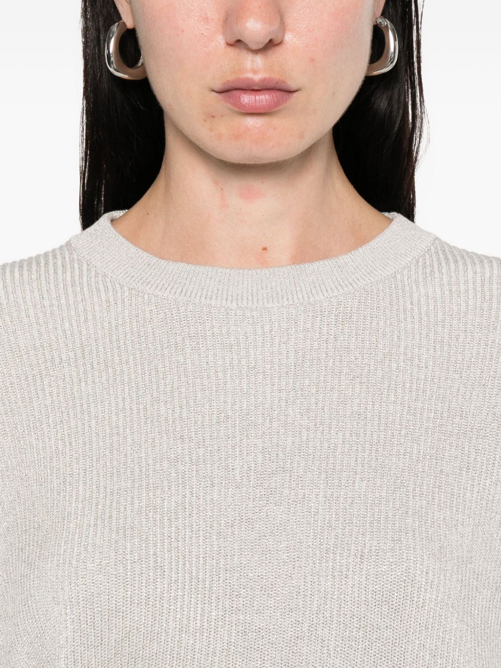 Brunello Cucinelli Sweaters Grigio Cotton
