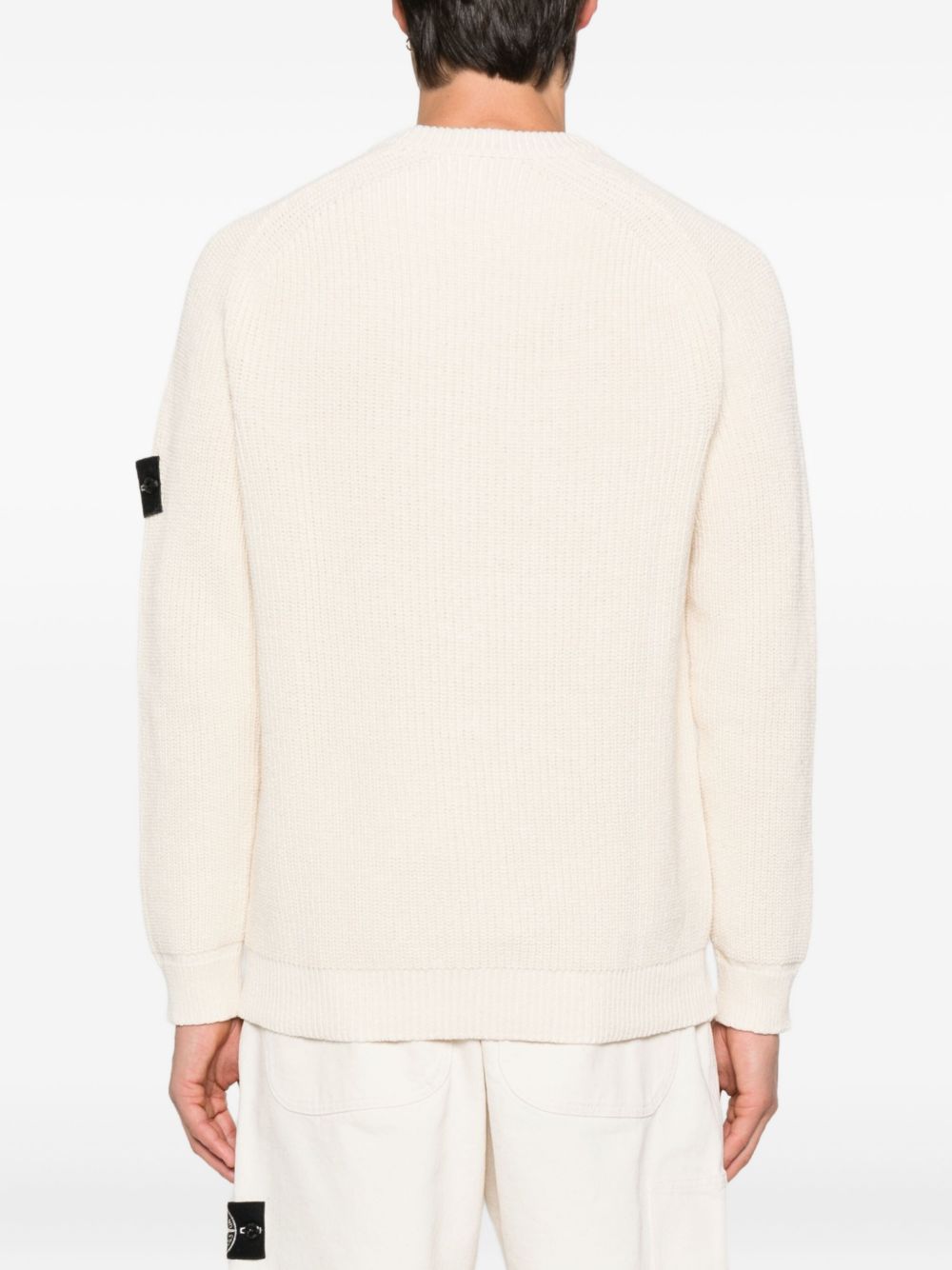 Stone Island Sweaters Ivory Cotton