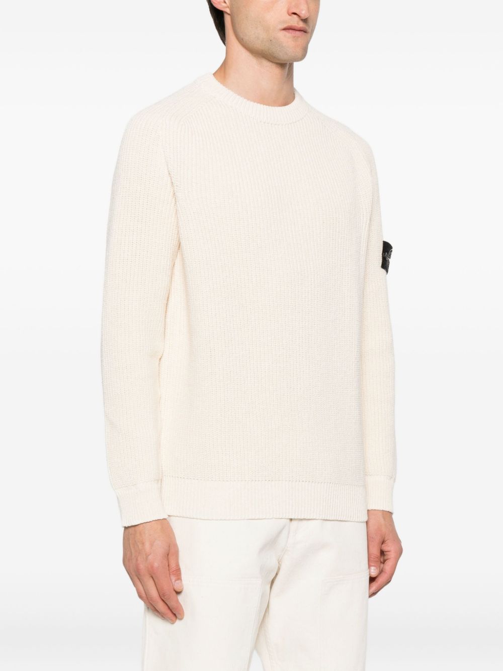 Stone Island Sweaters Ivory Cotton