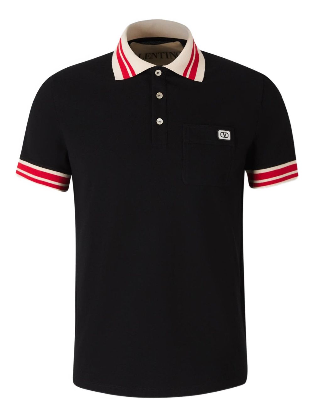 Valentino T-Shirts And Polos Black Cotton