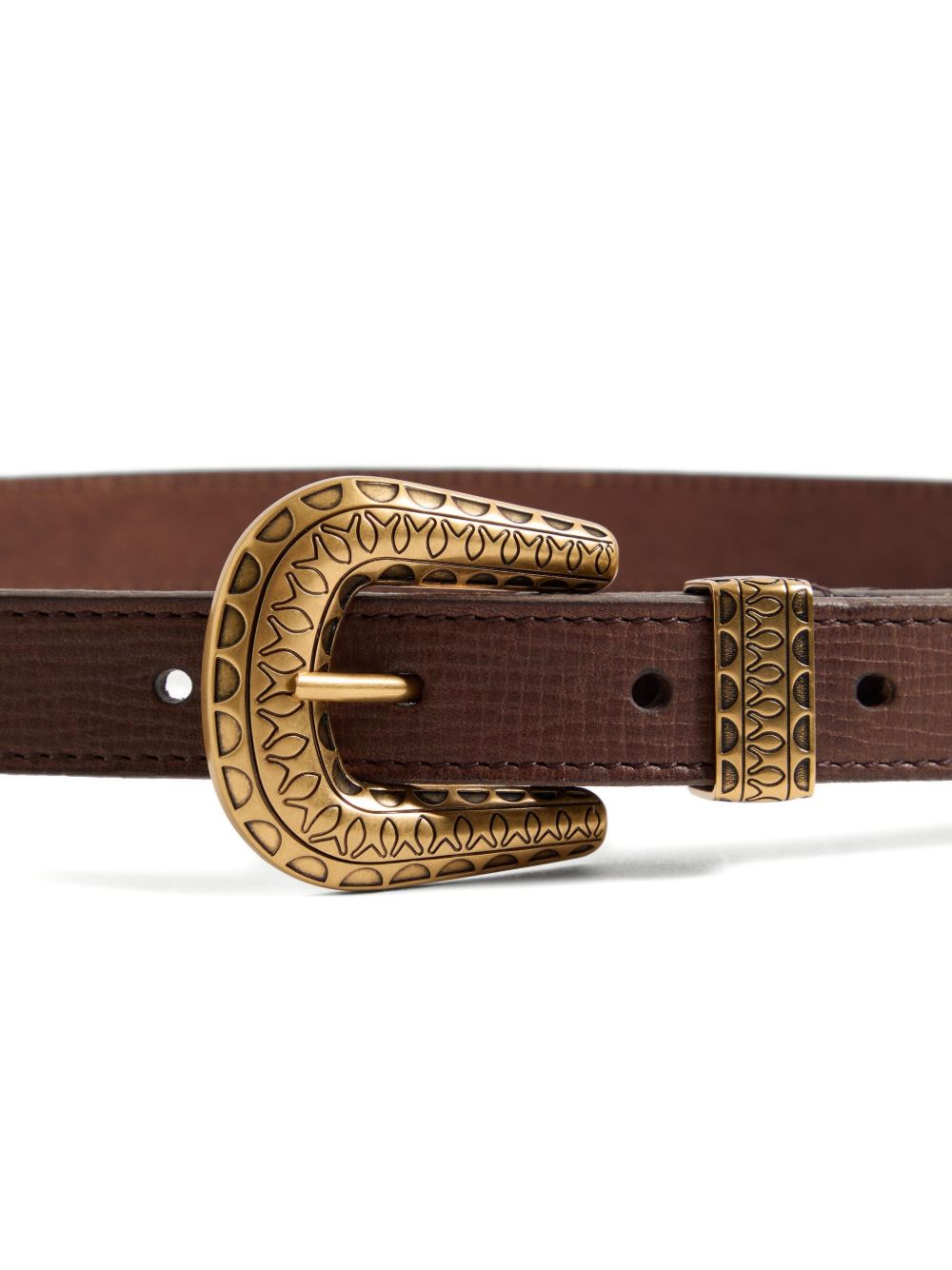 Valentino Garavani Belts Brown Leathear