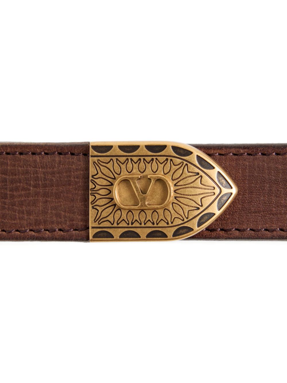 Valentino Garavani Belts Brown Leathear