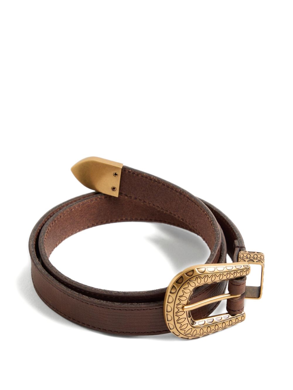 Valentino Garavani Belts Brown Leathear