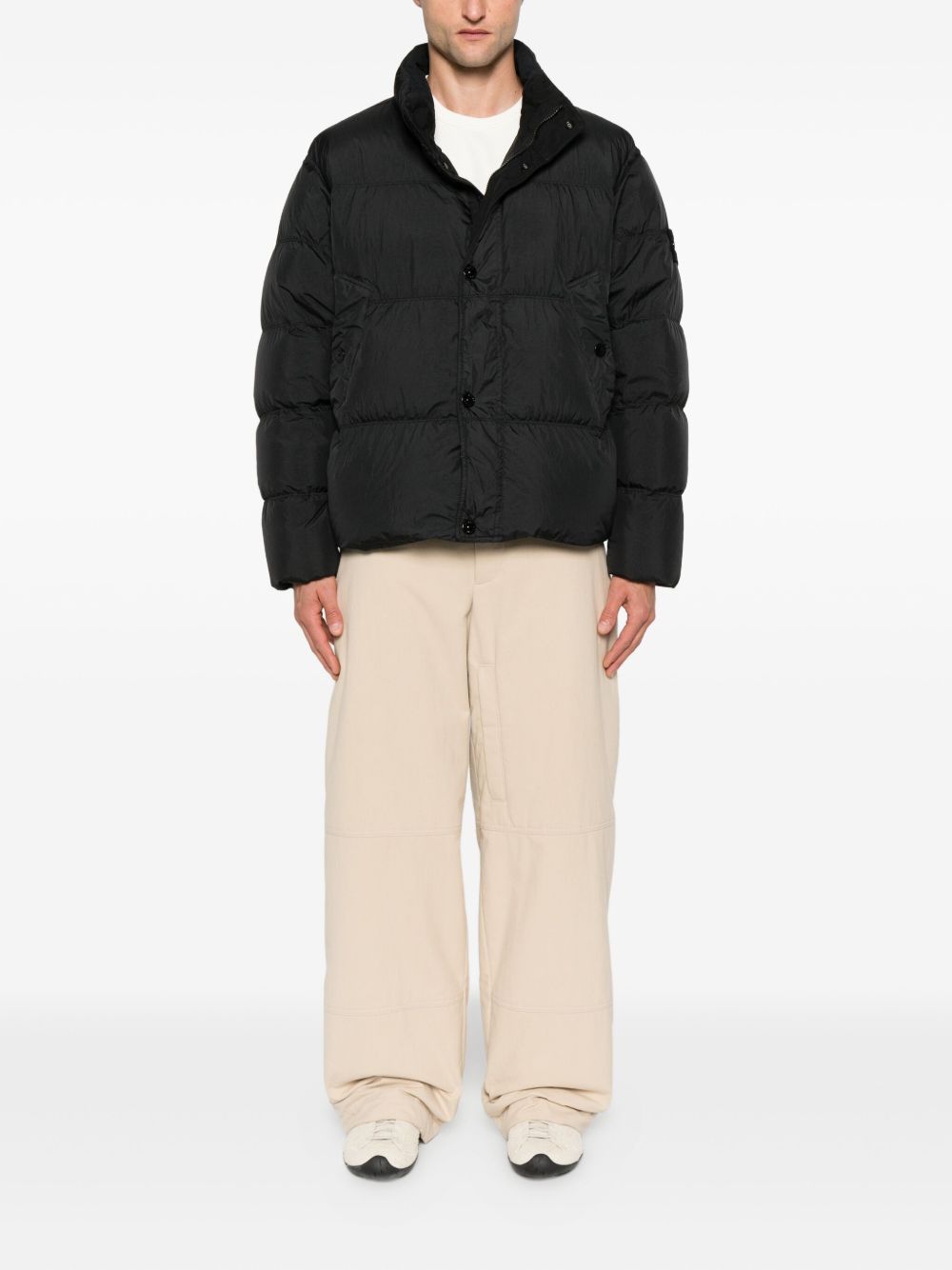 Stone Island Coats Black
