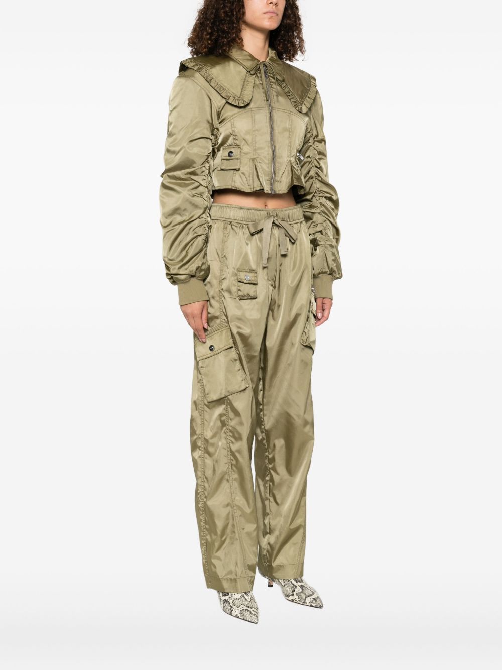 Ganni Coats Green