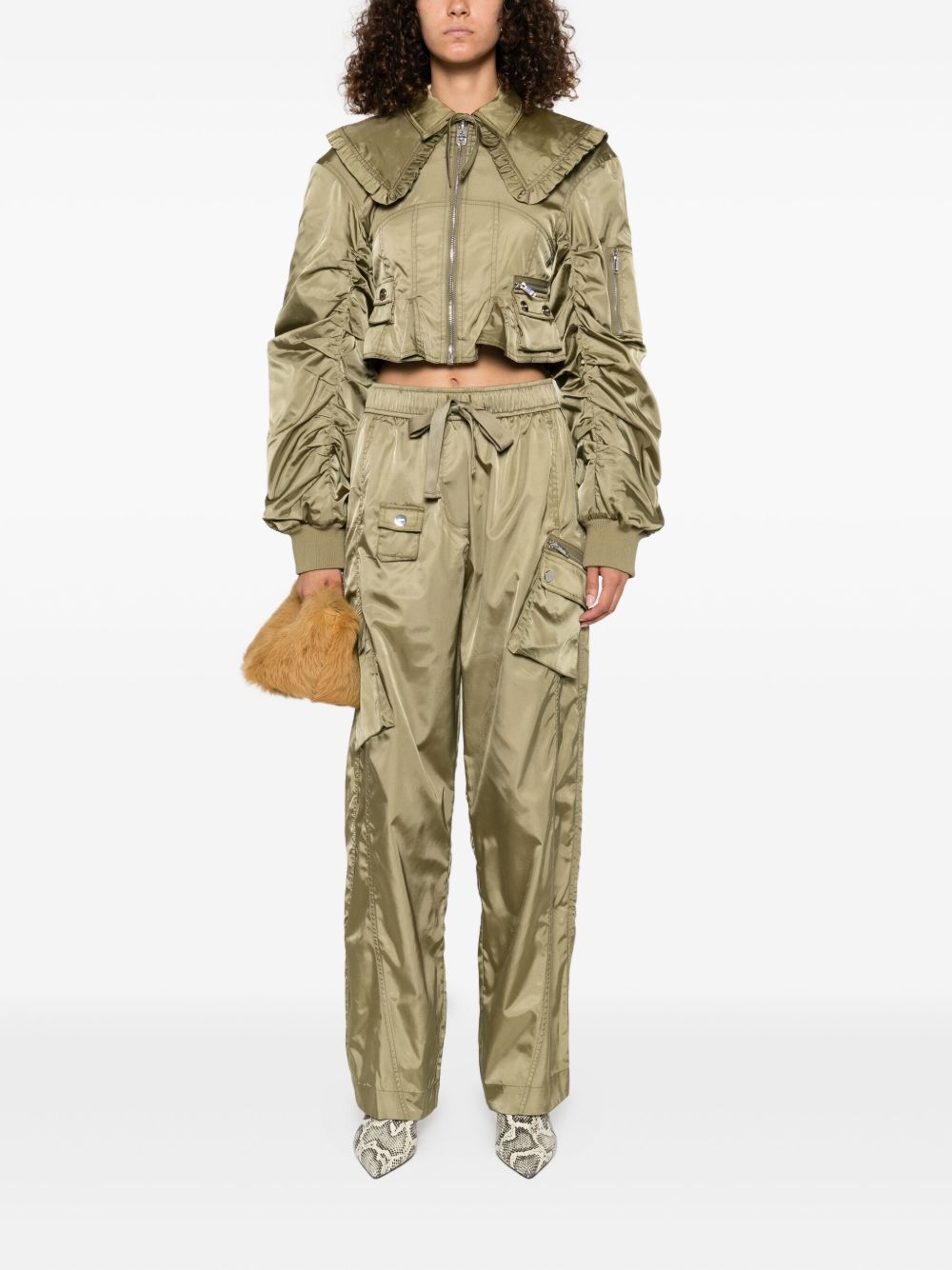 Ganni Coats Green