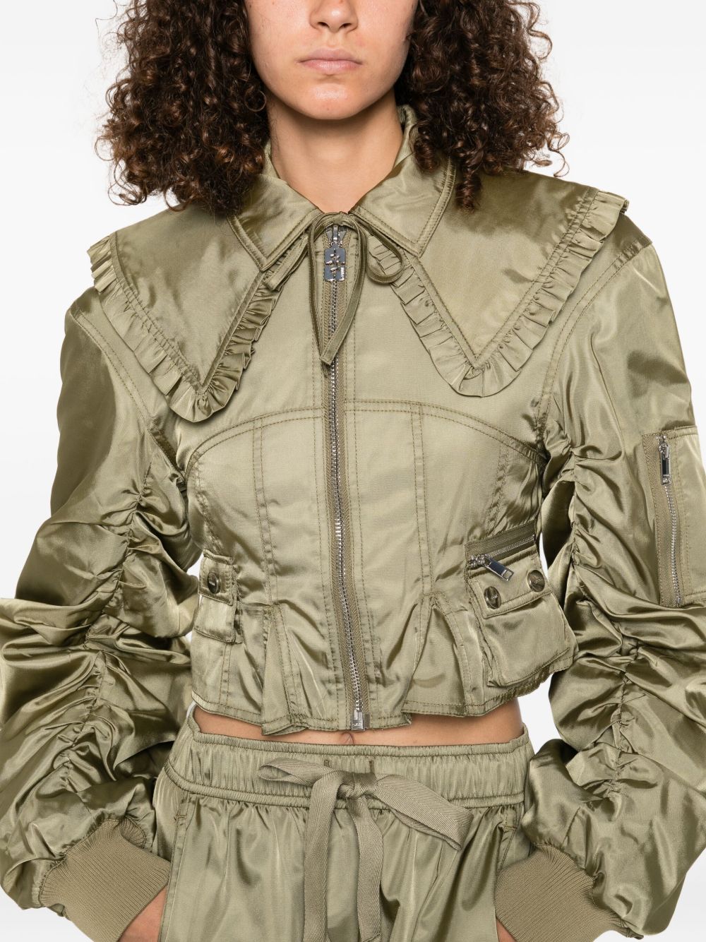 Ganni Coats Green