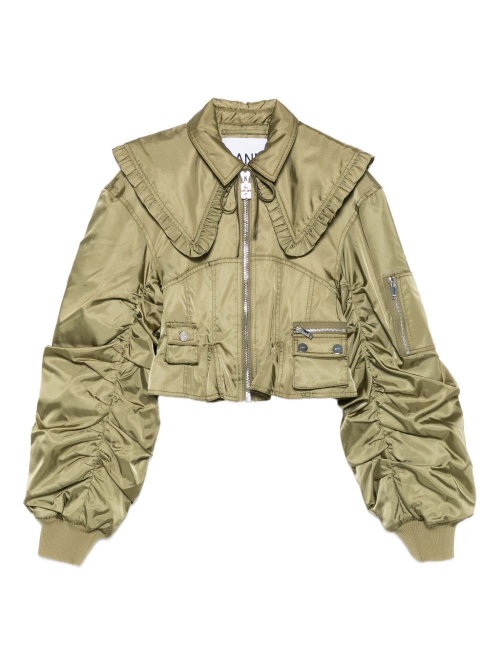 Ganni Coats Green