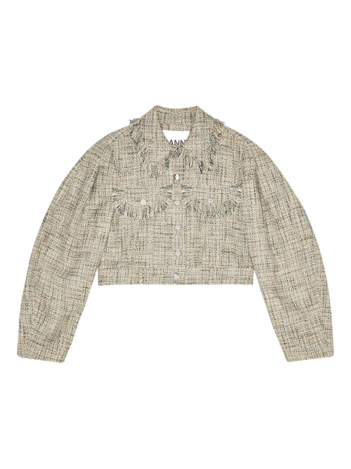Ganni Jackets Beige