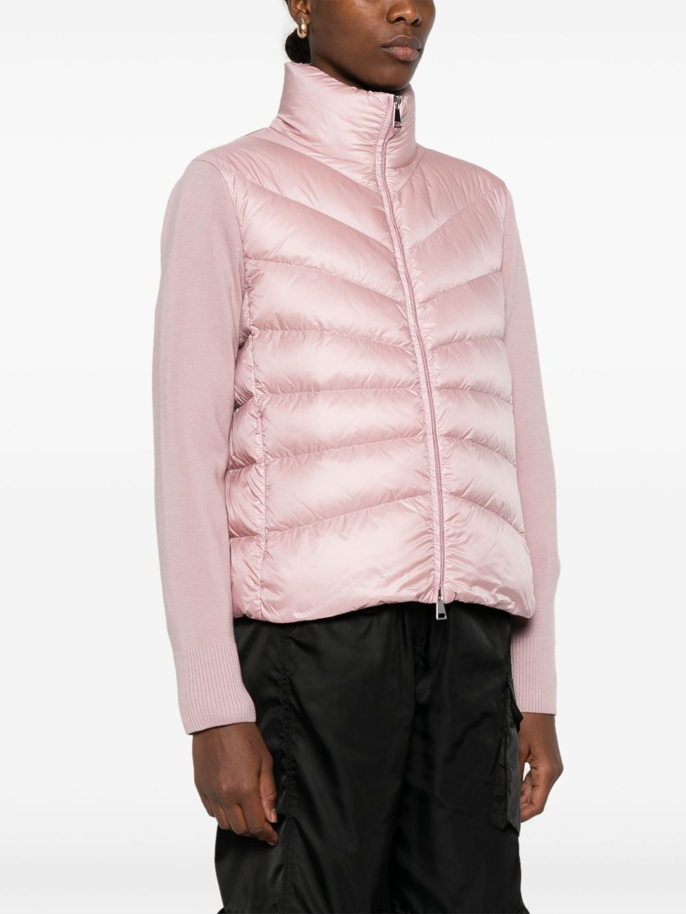 Moncler Sweaters Pink Virgin Wool