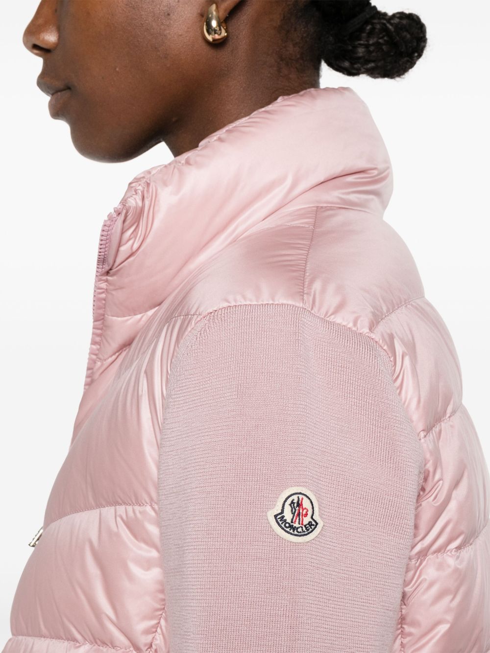 Moncler Sweaters Pink Virgin Wool