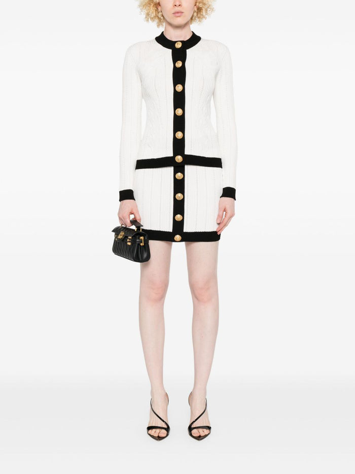 Balmain Sweaters White Viscose Polyester