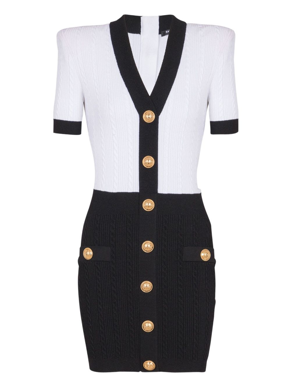 Balmain Dresses Black Viscose Polyester