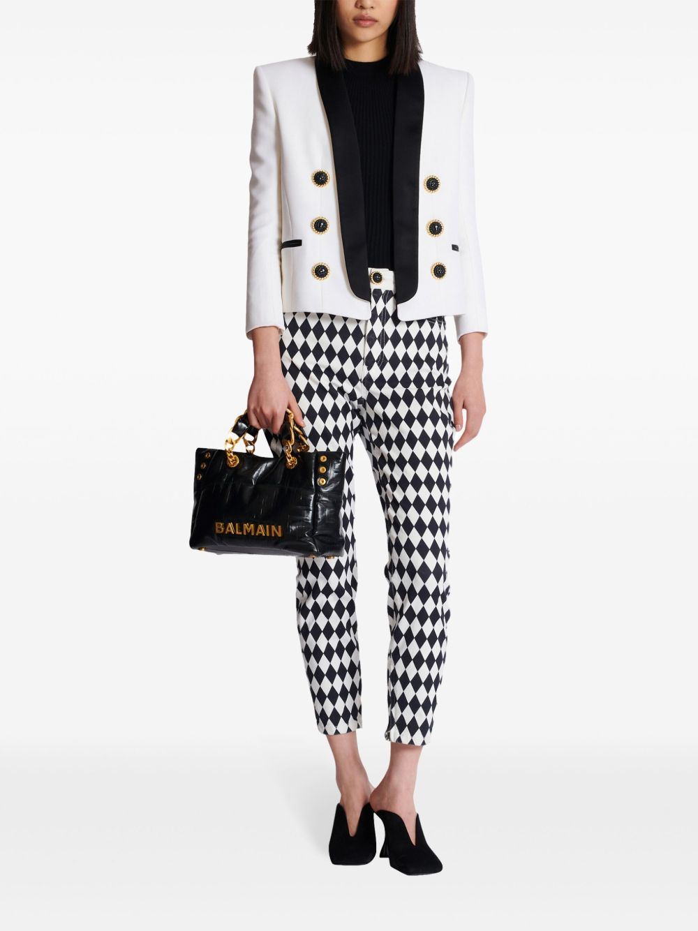 Balmain Bags Black Veau - Bos Taurus