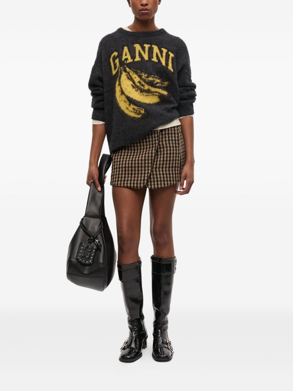 Ganni Sweaters Grey