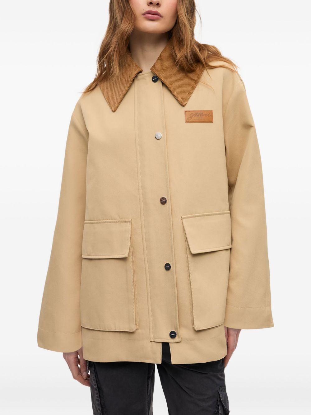 Ganni Jackets Beige