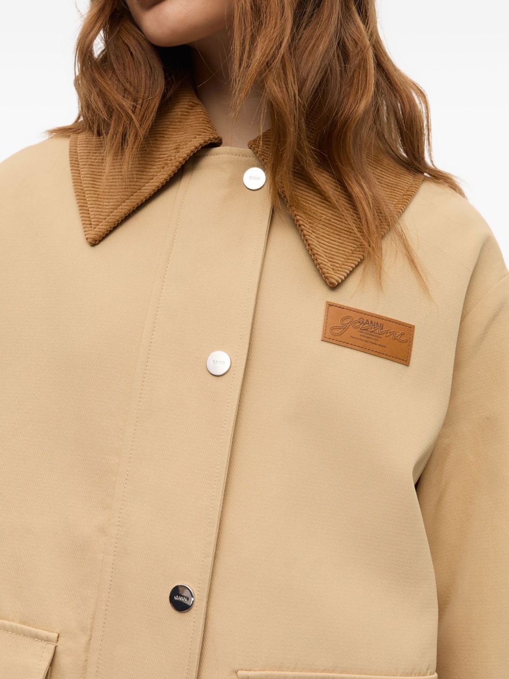 Ganni Jackets Beige