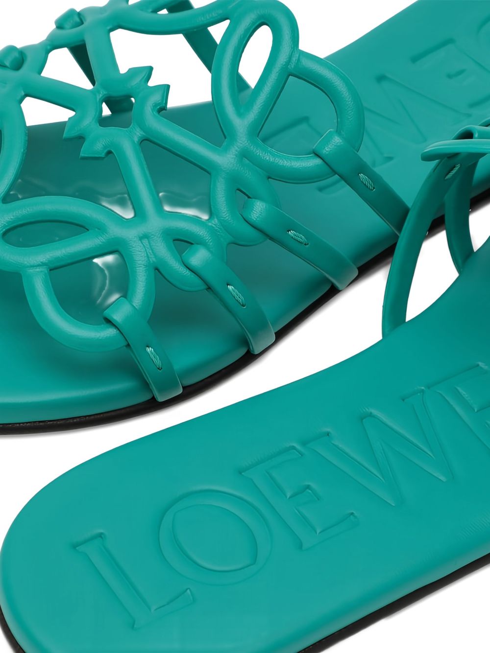 Loewe Paulas Ibiza Sandals Clear Blue