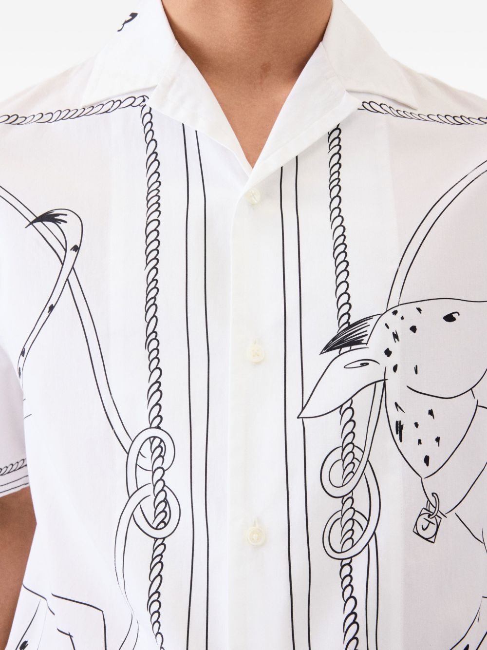 Jacquemus Shirts White Other->fabric100.0 %