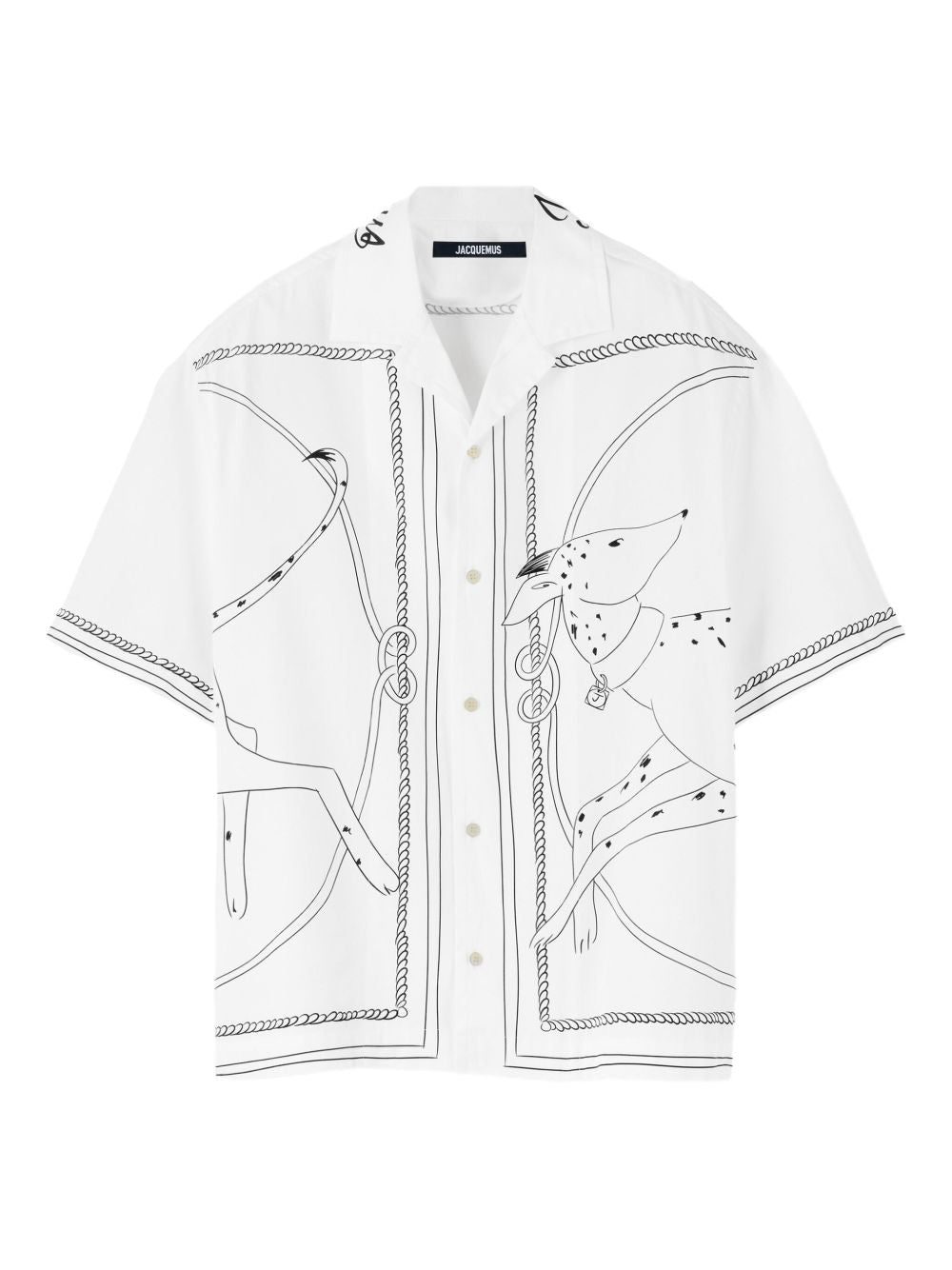 Jacquemus Shirts White Other->fabric100.0 %
