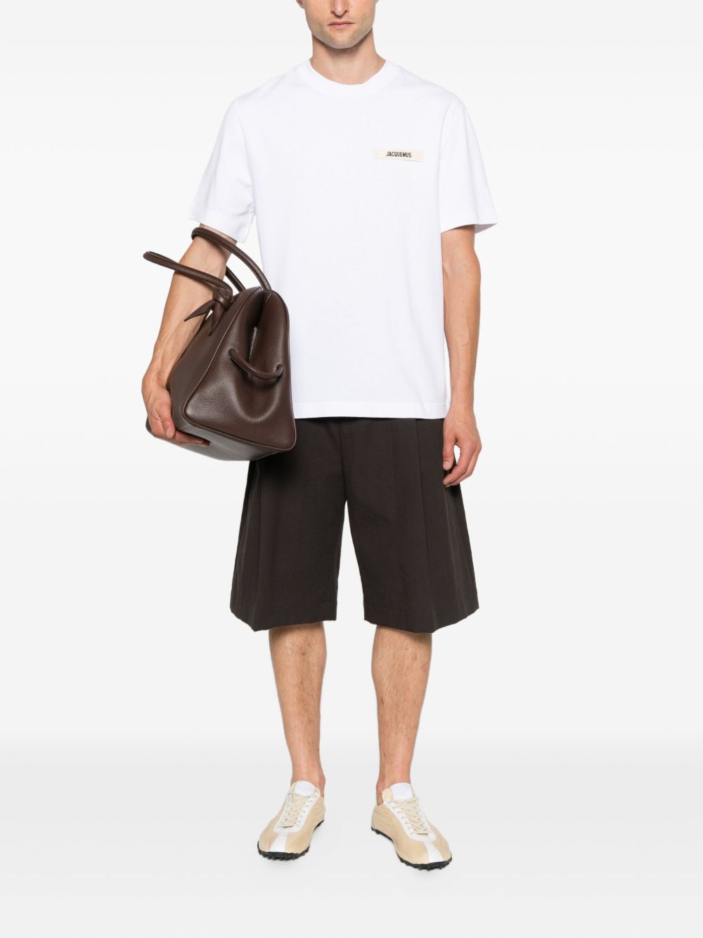 Jacquemus T-Shirts And Polos White Natural (veg)->cotton100.0 %