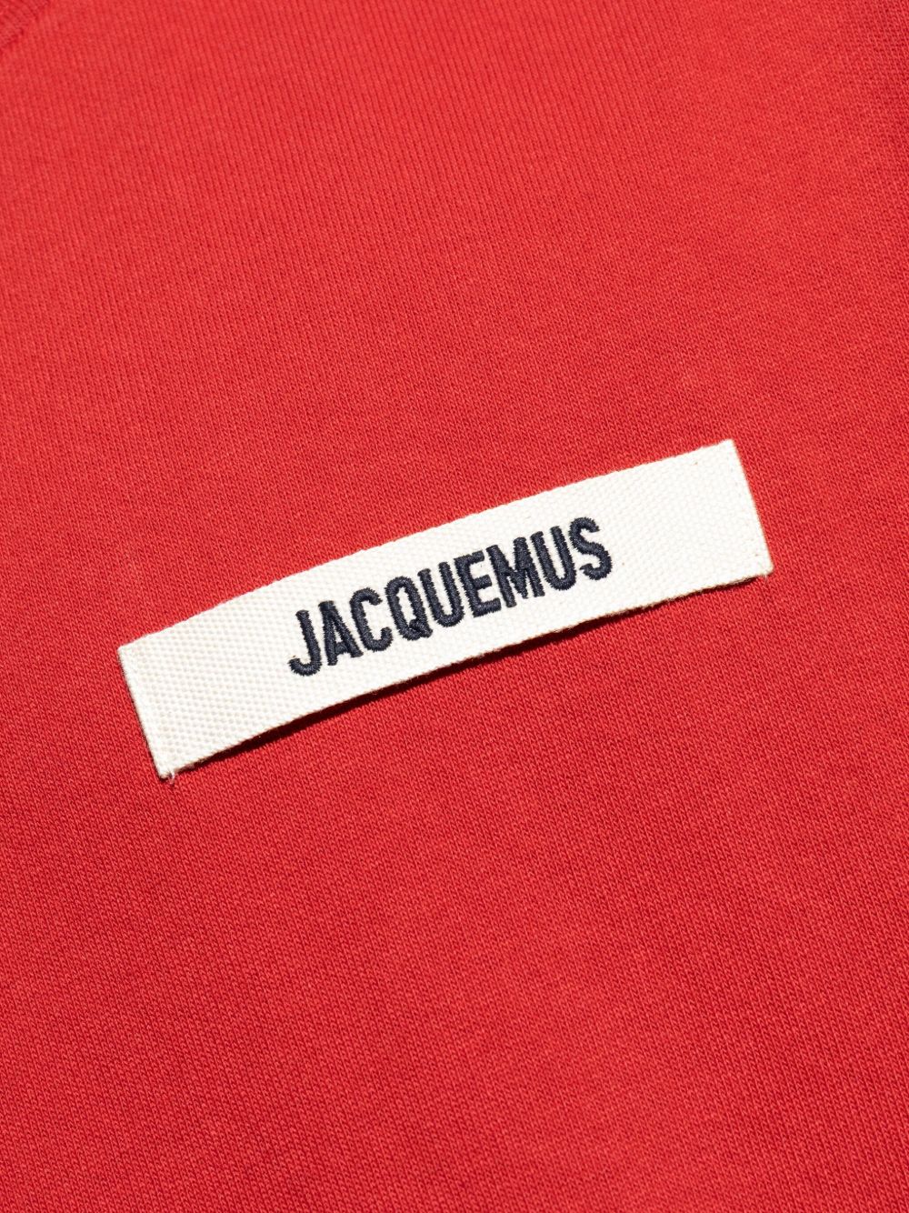 Jacquemus T-Shirts And Polos Red Natural (veg)->cotton100.0 %