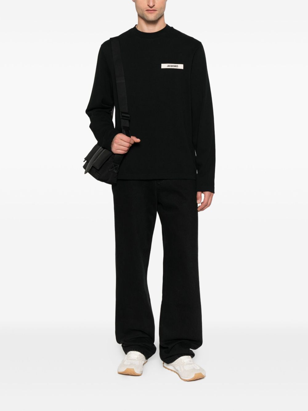 Jacquemus T-Shirts And Polos Black Natural (veg)->cotton100.0 %