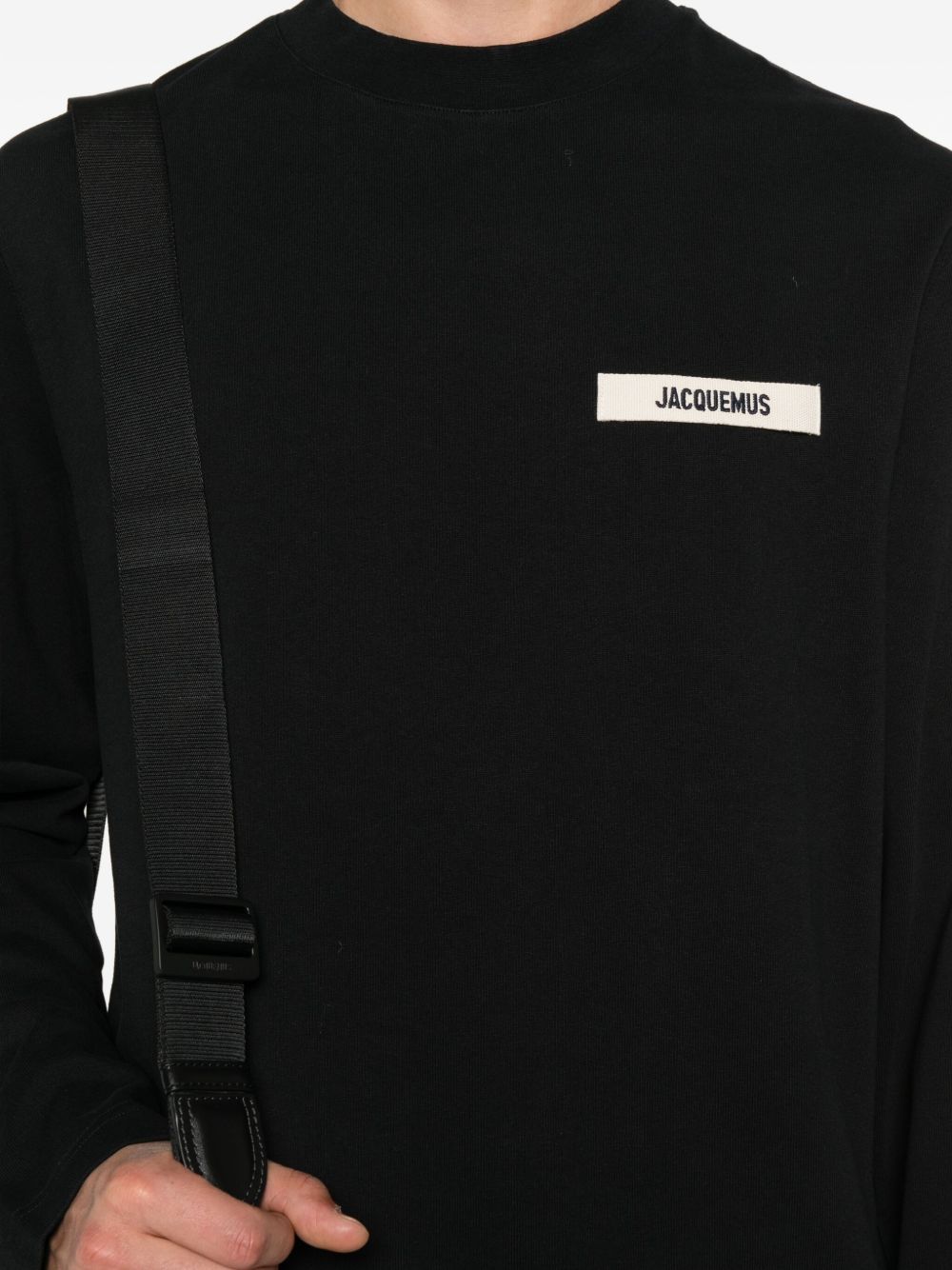 Jacquemus T-Shirts And Polos Black Natural (veg)->cotton100.0 %