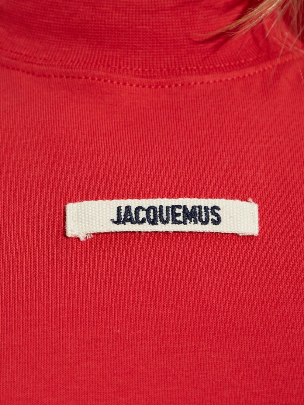 Jacquemus T-Shirts And Polos Red Natural (veg)->cotton100.0 %
