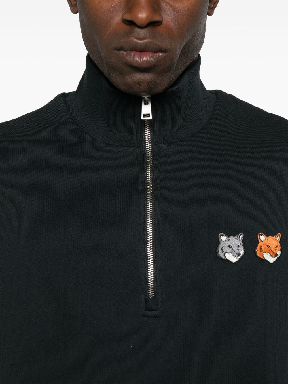 Maison Kitsune Sweaters Grey Cotton