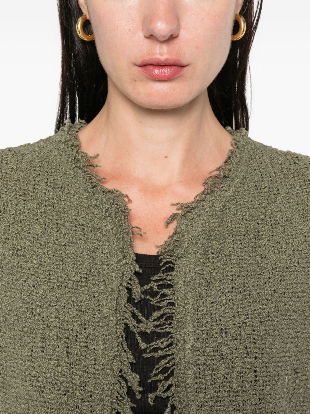 Iro Jackets Green Outer: Cotton
