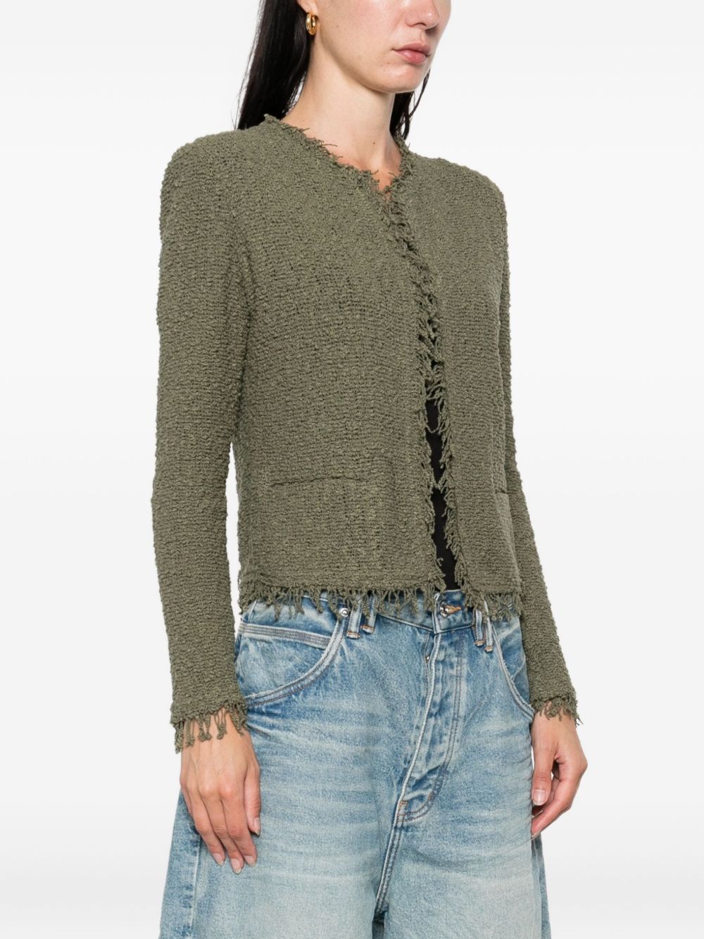 Iro Jackets Green Outer: Cotton