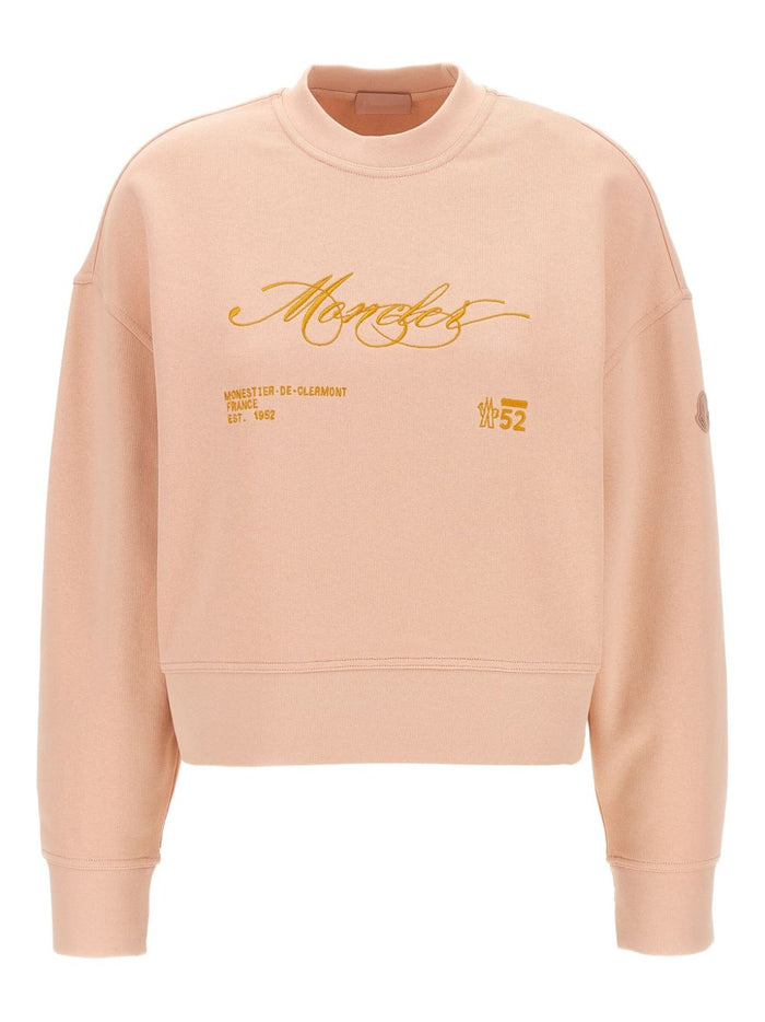 Moncler Sweaters Pink Cotton