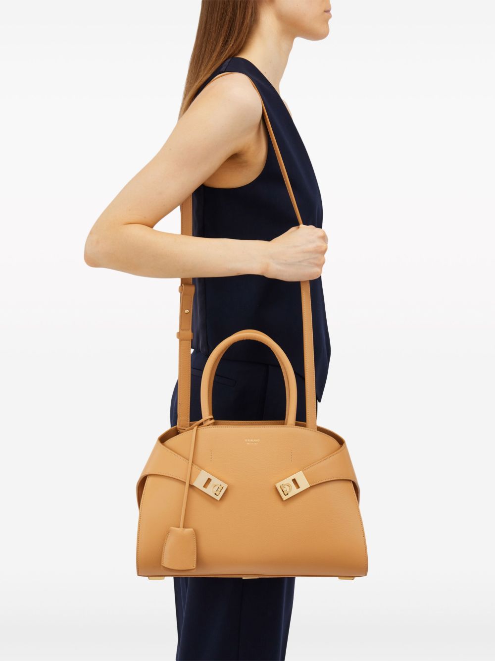 Ferragamo Bags Beige Leatehr