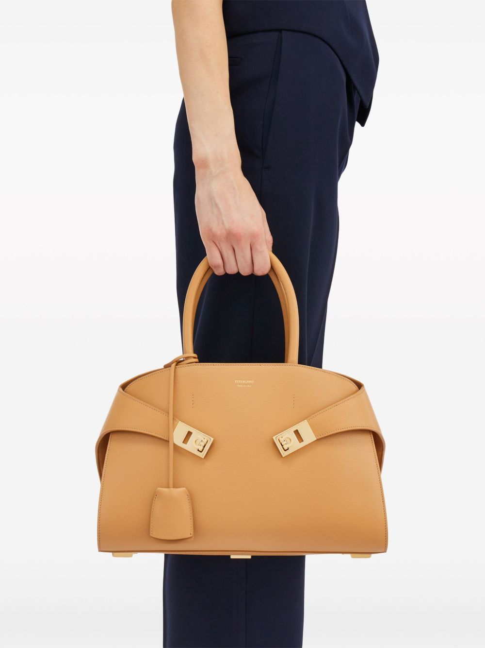 Ferragamo Bags Beige Leatehr