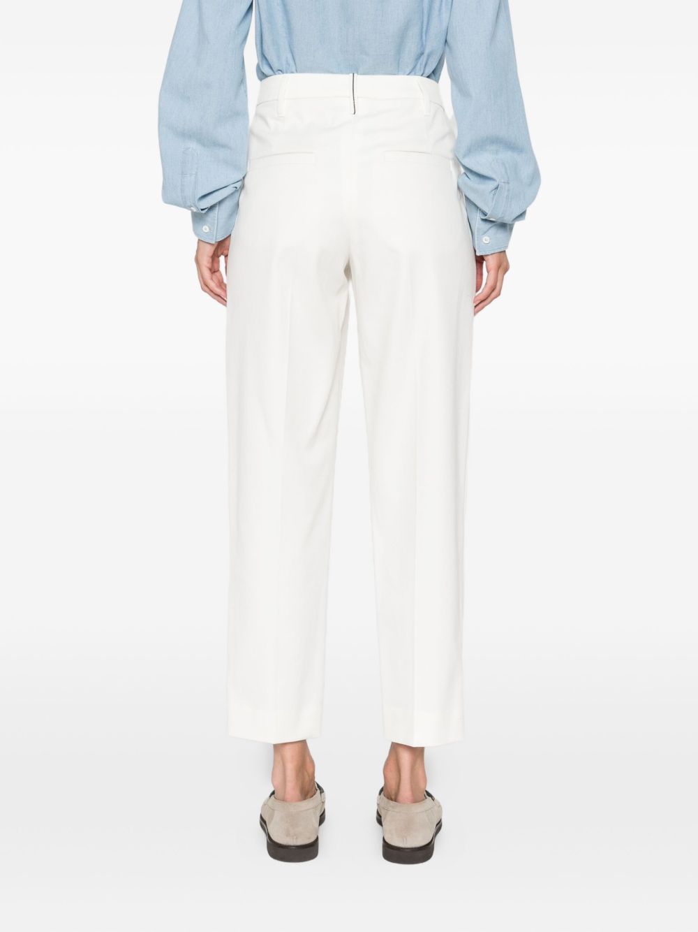 Brunello Cucinelli Trousers Bianco Outer: Cotton