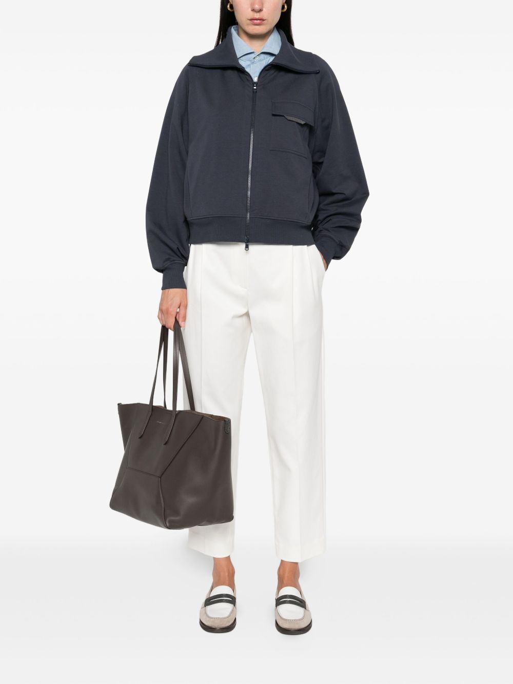 Brunello Cucinelli Sweaters Blu Eco Brass
