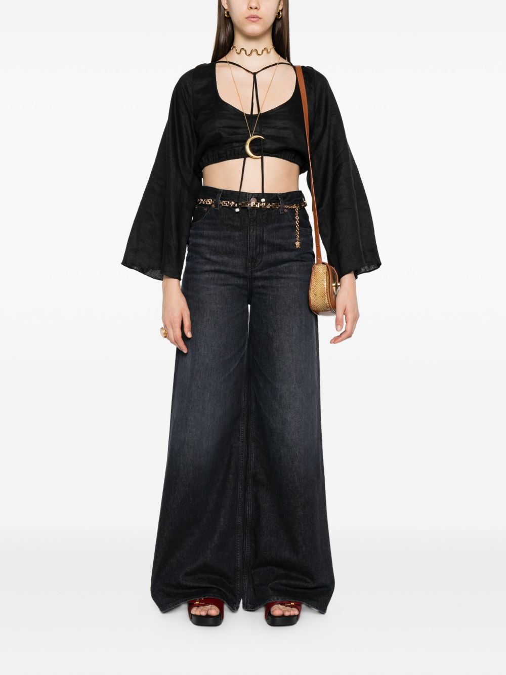 Chloè Jeans Black Outer: Cotton