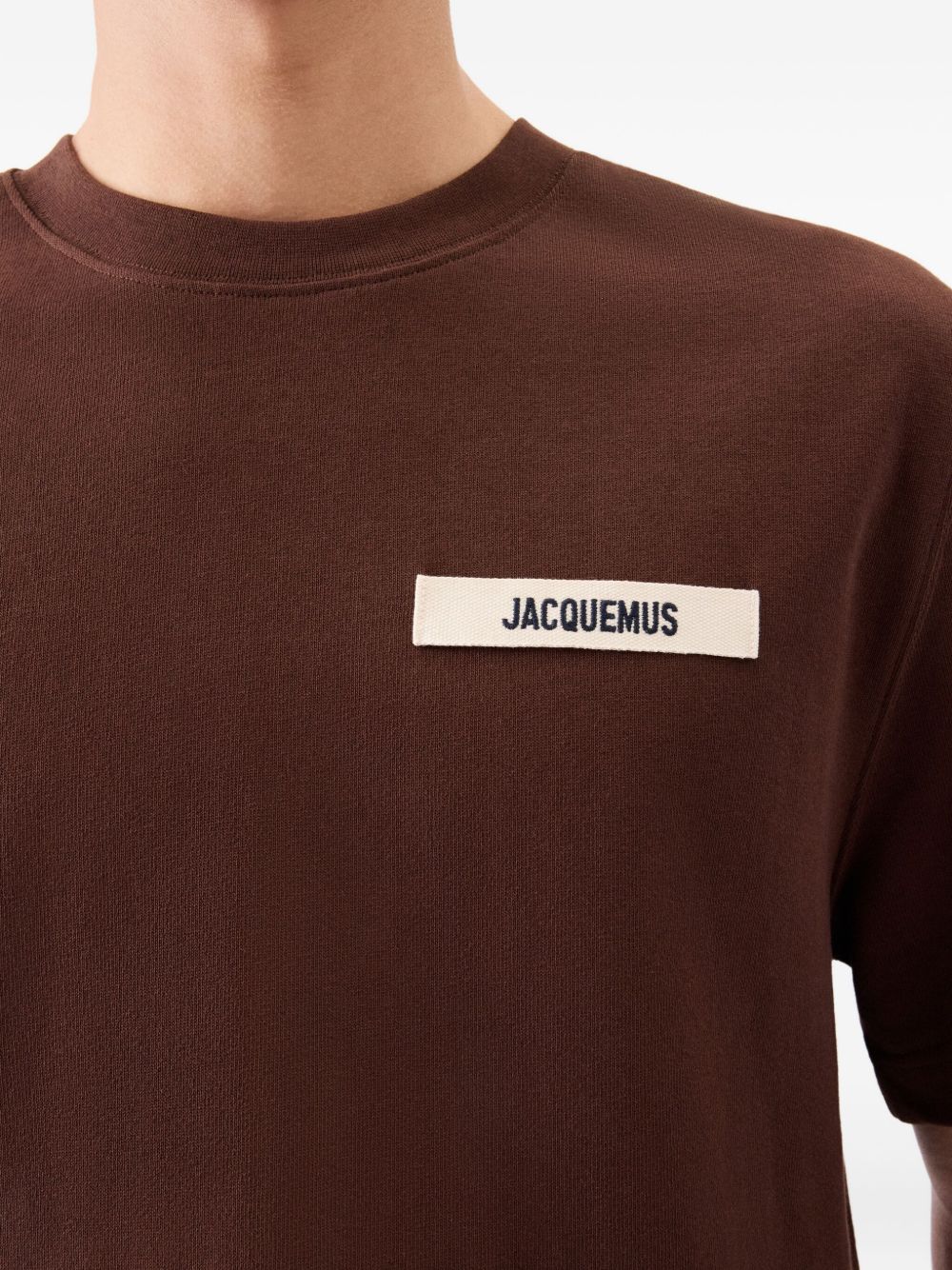 Jacquemus T-Shirts And Polos Brown Natural (veg)->cotton100.0 %